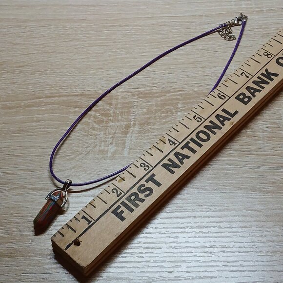 NWOT Fashion Necklace Multi Color Crystal Pendant Jewelry #36 - Picture 3 of 7